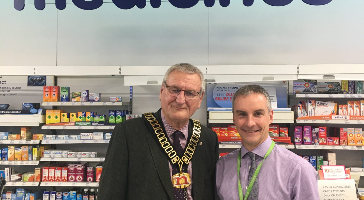 Cllr Stuart Wallace and Jonathan Gribbin