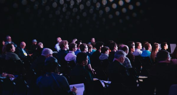 People attending a presentation