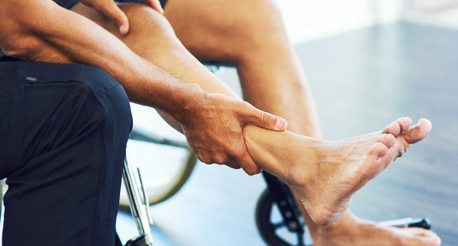 Person undergoing physiotherapy