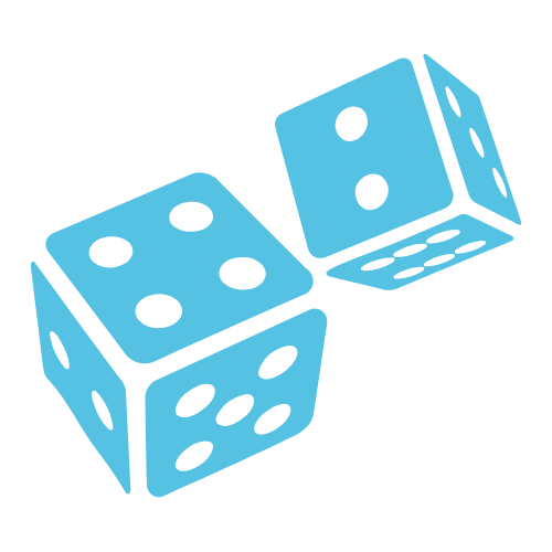 an icon of 2 dice being rolled