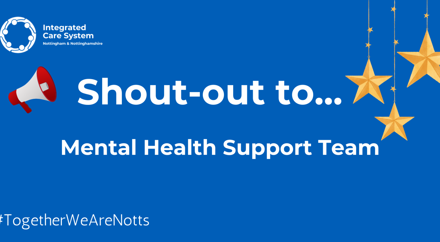 Shout-out to...Mental Health Support Team