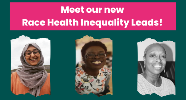 Text says "Meet the Race Health Inequality Leads"