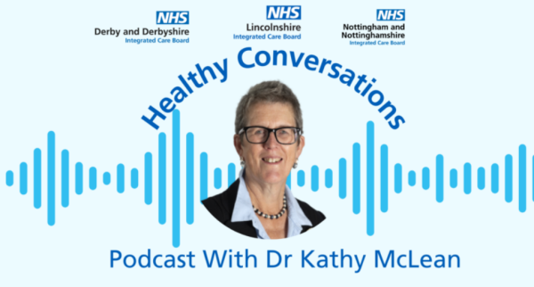 Healthy conversations. Podcast with Dr Kathy McLean. Photo of Kathy