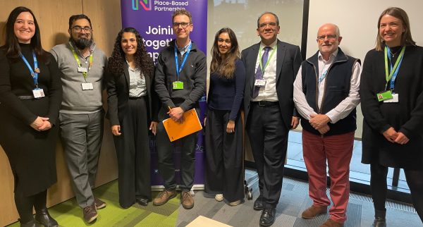 Dr Bakhai with some of the Nottingham City tema